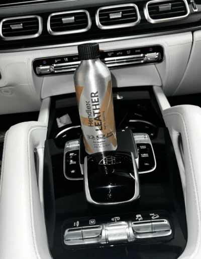 HENDLEX leather care on a Mercedes-Benz interior