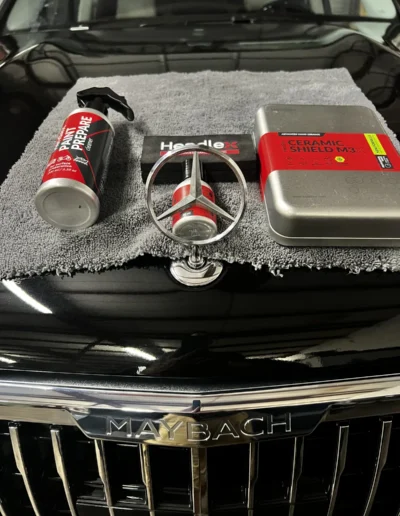 HENDLEX detailing products on a Mercedes-Maybach