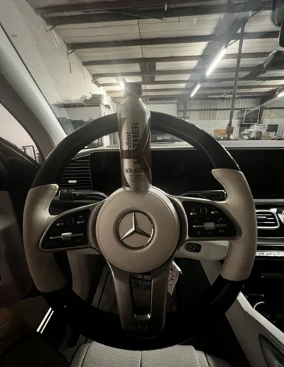 Mercedes-Benz steering wheel leather care