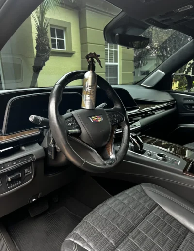 SUV interior detailing with HENDLEX products